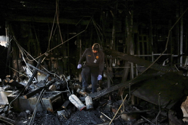 حريق بمركز إسلامي watanserb.com