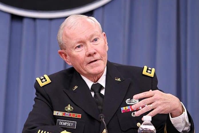 ديمبسي يشيد بالدور الإيراني في معركة استعادة تكريت ويفتح ملف التوترات الطائفية ديمبسي يمتدح الدور الإيراني watanserb.com