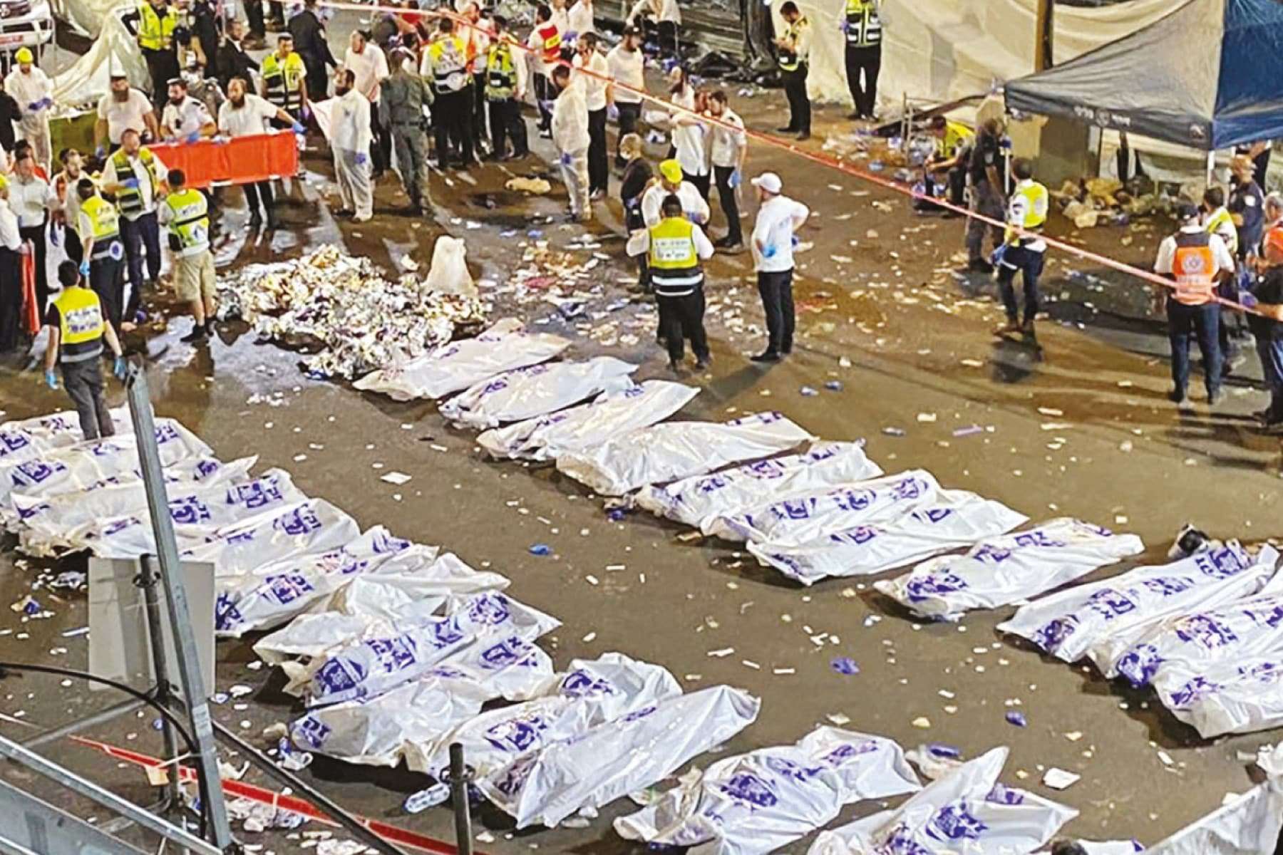 لحظة التدافع المأساوي في منى تظهر في فيديو جديد مصور من الأعلى لحظة التدافع watanserb.com