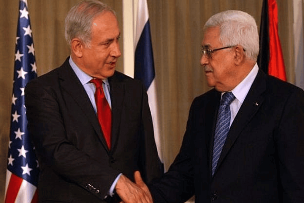 عبّاس يُصافح نتنياهو watanserb.com