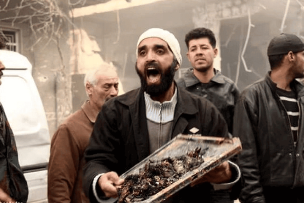 أشلاء ضحايا القصف الروسي watanserb.com