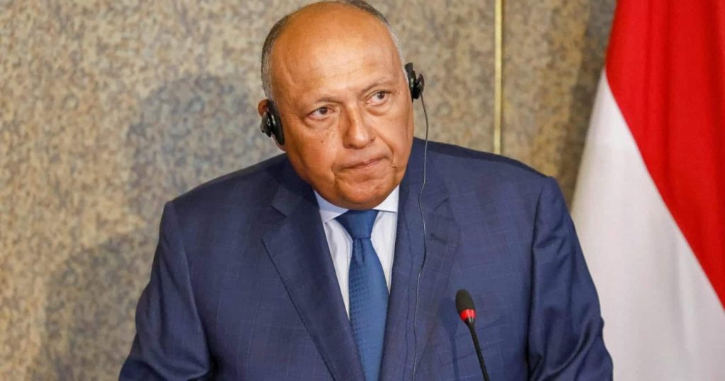 سامح شكري والقصف الإسرائيلي watanserb.com