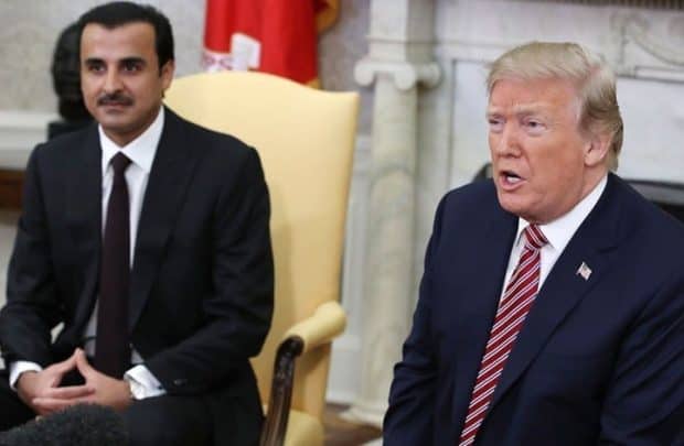 ترامب وتميم watanserb.com