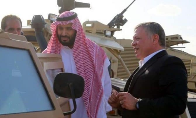 عبد الله الثاني ومحمد بن سلمان watanserb.com