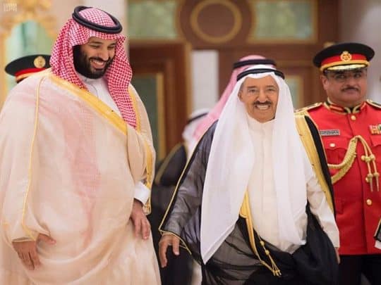 محمد بن سلمان وصباح watanserb.com