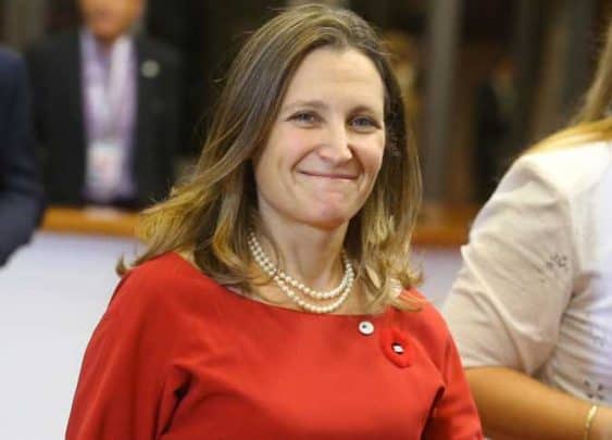 قضية خاشقجي لم “تغلق بعد”.. كندا ترد الصفعة للسعودية وتعلن عن مفاجأة ستفجرها بقمة الـ 20 | القصة الكاملة وزيرة الخارجية الكندية كريستيا فريلاند watanserb.com