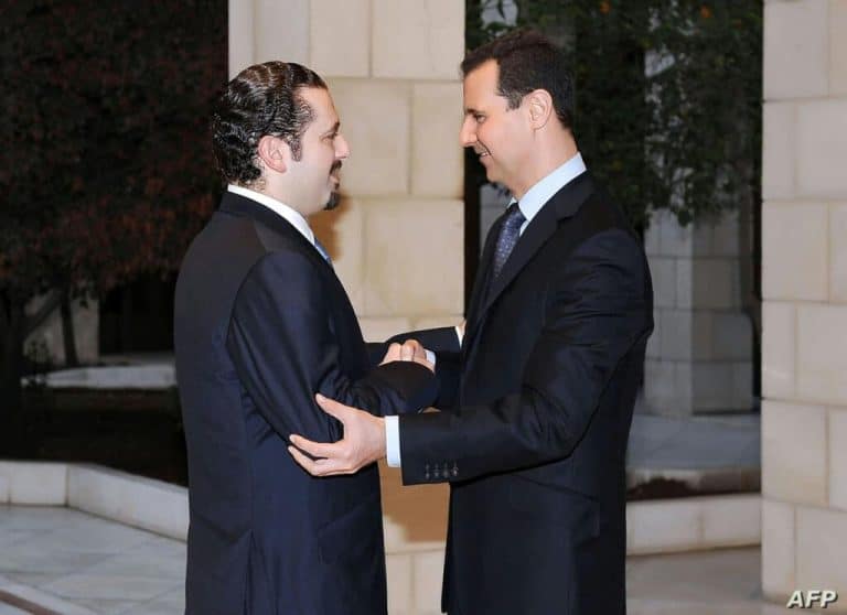 بشار الاسد وسعد الحريري watanserb.com
