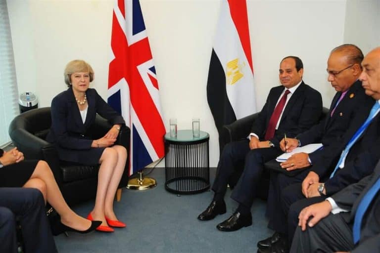 تريزا ماي أهانت السيسي watanserb.com