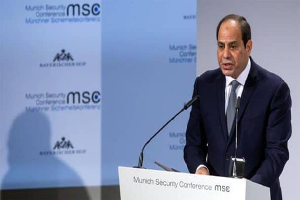 السيسي في مؤتمر ميونخ watanserb.com