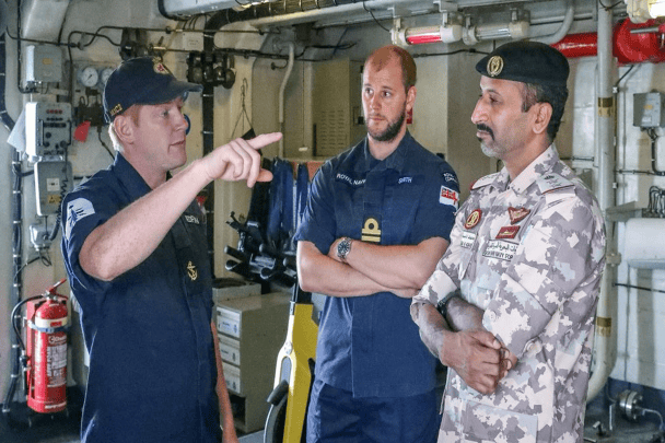 البحرية القطرية تشارك في تمرين مشترك مع القوات البريطانية لتعزيز التعاون البحري المياه الاقتصادية لدولة قطر watanserb.com