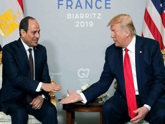 ترامب يدعم تمديد السيسي لفترة رئاسته: “صديقي المصري يقوم بعمل عظيم” | القصة الكاملة ترامب و السيسي watanserb.com