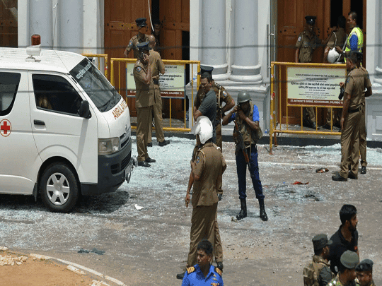 تفجير عنيف في سريلانكا يستهدف مطعماً ويودي بحياة سعوديين وسط زبائن الفندق انتحاري سريلانكا watanserb.com