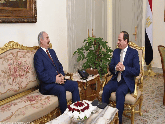 السيسي يحاول إنعاش حفتر watanserb.com