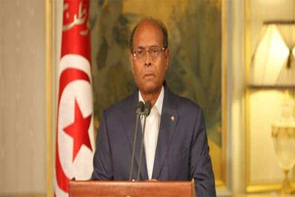 المرزوقي يؤكد ضرورة الدفاع عن استقلال الدول العربية أمام ثلاثي الشر في المنطقة الرئيس التونسي المرزوقي watanserb.com