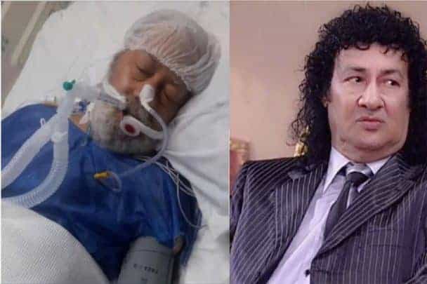 الفنان المصري محمد نجم في العناية المركزة قبل وفاته بجلطة دماغية في عيد الفطر الفنان محمد نجم watanserb.com