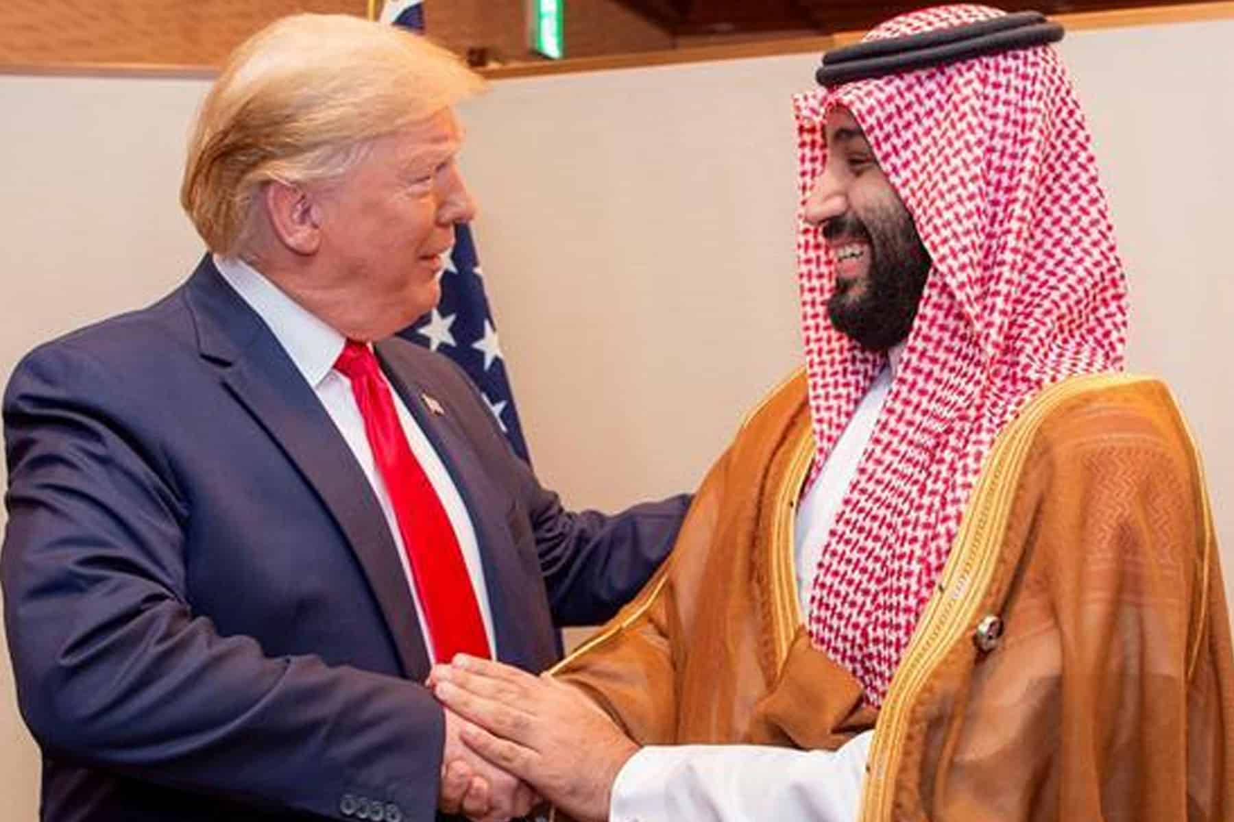 ترامب و محمد بن سلمان watanserb.com