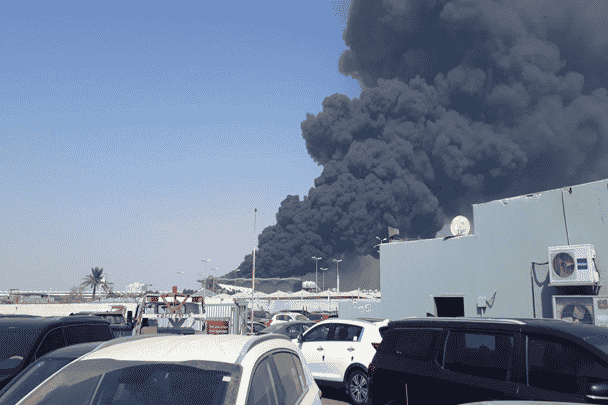 حريق محطة قطار الحرمين watanserb.com