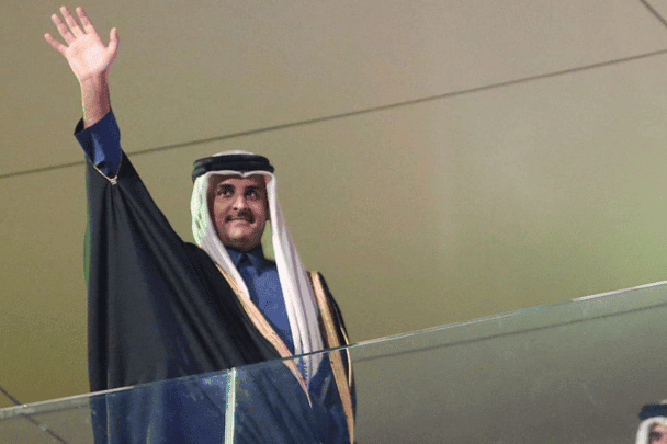 أمير قطر السلام الوطني البحريني