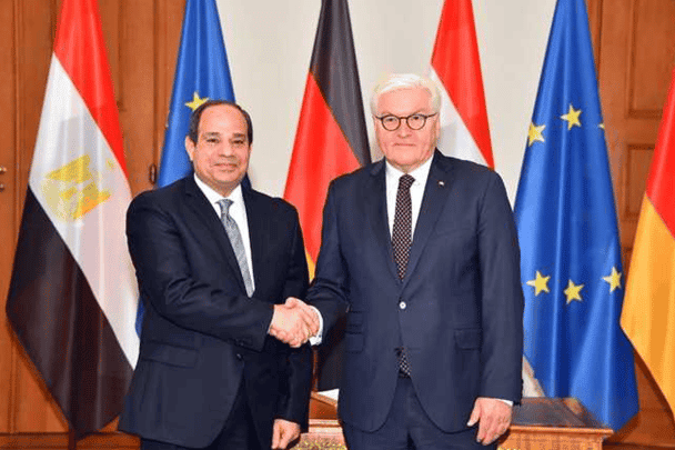 السيسي و الرئيس الألماني watanserb.com