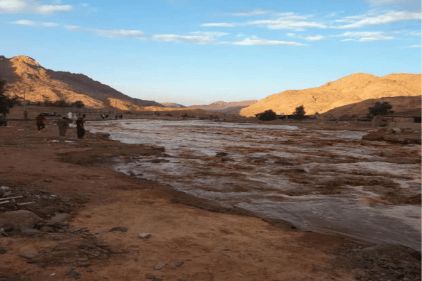 سيل مخيف في السعودية watanserb.com