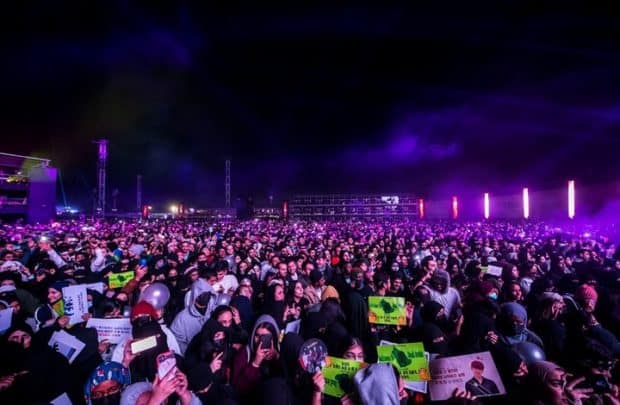 القبض على 24 شخصاً تحرشوا بالحضور في فعالية ميدل بيست بالعاصمة السعودية الرياض تحرش في مهرجان ميدل بيست watanserb.com