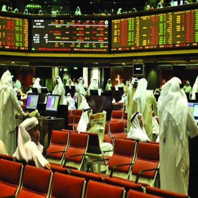 انهيار بورصة دبي