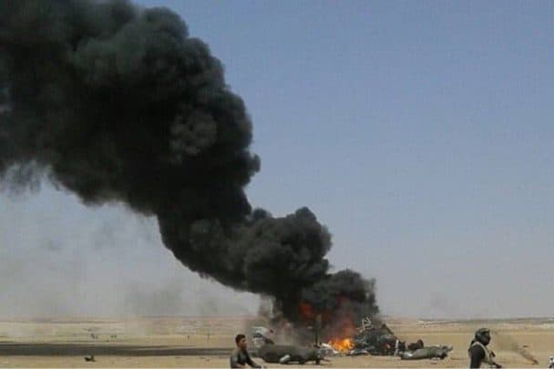 إسقاط مروحية لقوات نظام الأسد watanserb.com