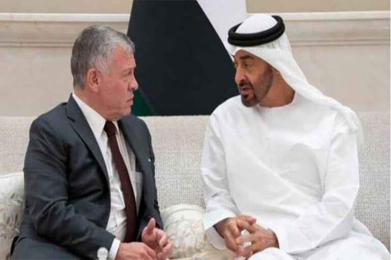 ابن زايد يهاتف ملك الأردن watanserb.com