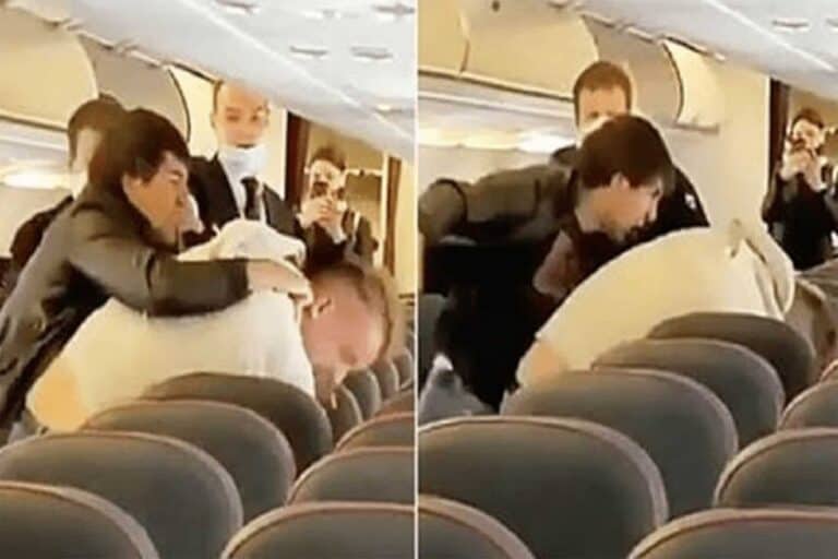 شجار في طائرة watanserb.com