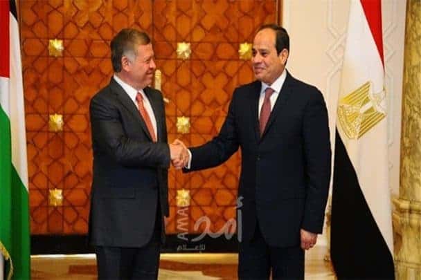 رسالة السيسي لملك الأردن watanserb.com