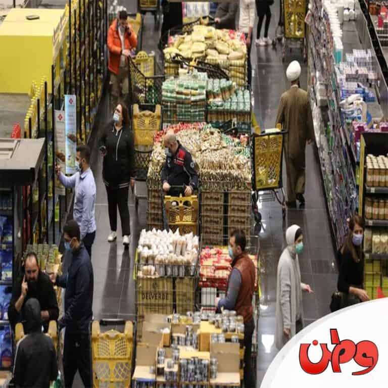 كورونا في متاجر لبنان لكثرة المواطنيين والتزاحم على شراء السلع كورونا في متاجر لبنان watanserb.com