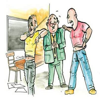 اهانة المعلمين في الاردن أمام عدسات الكاميرات على الدوار الخامس! اهانة المعلمين watanserb.com