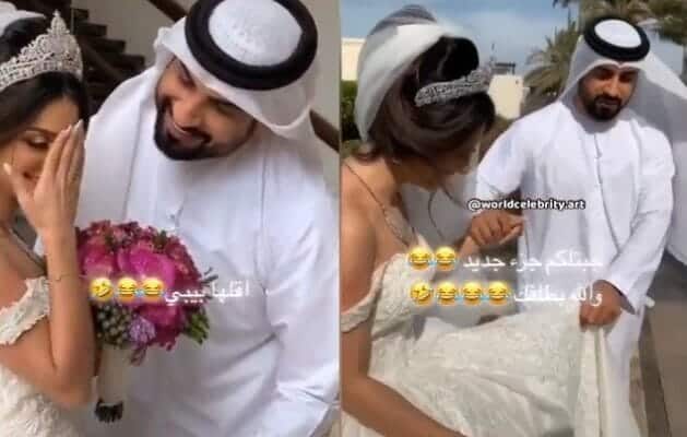 في دولة خليجية .. عروس وعريس يشعلان الجدل بما فعلاه أمام الكاميرا خلال جلسة تصوير! جلسة تصوير ميك اب ارتست تثير الجدل watanserb.com