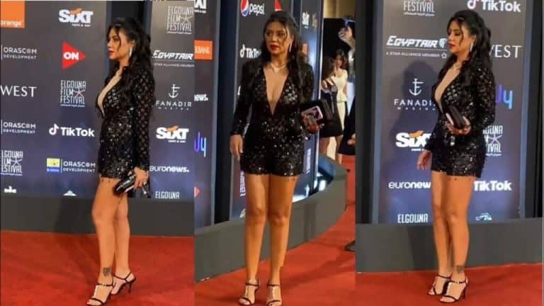 سفالة منقطعة النظير.. “شاهد” رانيا يوسف “زودتها” بمهرجان الجونة ويبدو أنها نسيت ملابسها بالبيت! رانيا يوسف watanserb.com