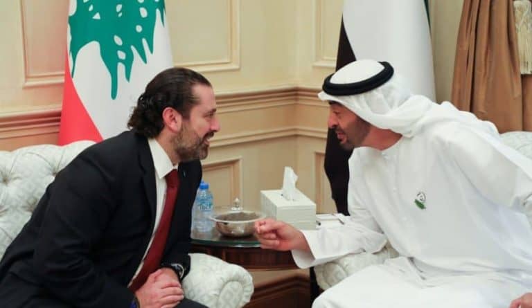 سعد الحريري ومحمد بن زايد watanserb.com