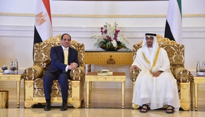 محمد بن زايد - السيسي - التطبيع watanserb.com