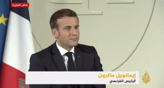 ماكرون اختار الجزيرة في لقاء حصري بعد الغضب الذي اثاره اساءته للاسلام watanserb.com