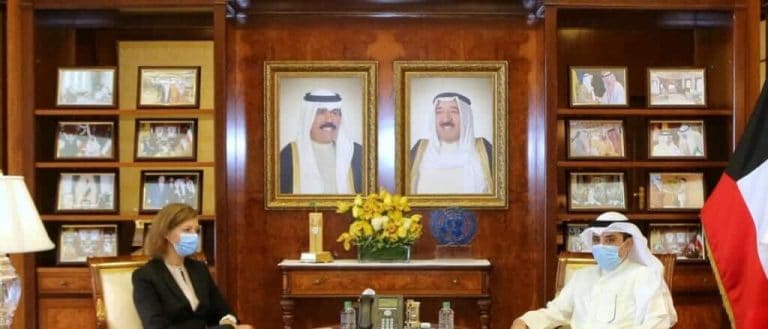 وزير خارجية الكويت والسفيرة الفرنسية - اساءة فرنسا للرسول watanserb.com