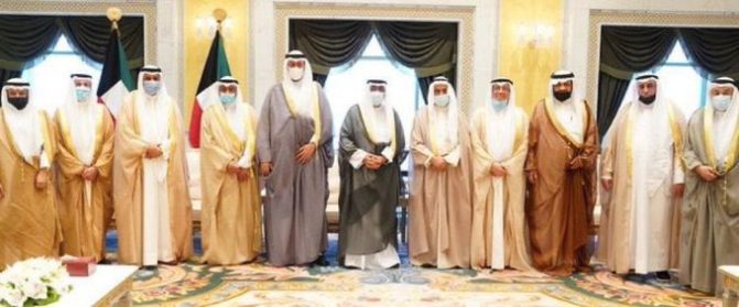 ولي عهد الكويت خلال استقباله اعضاء مجلس القضاء الاعلى watanserb.com