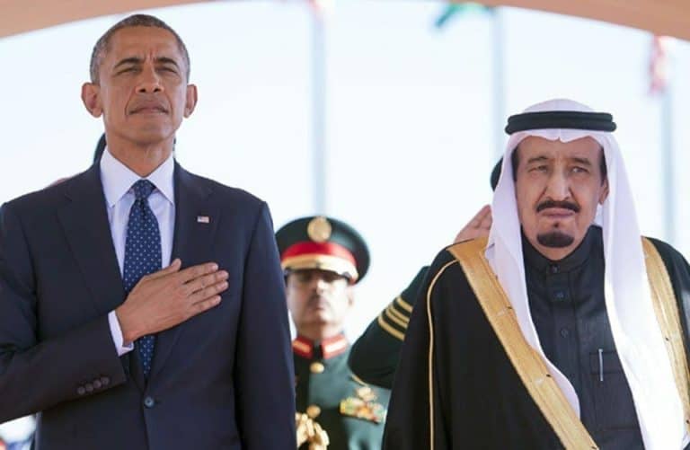 الملك سلمان وباراك اوباما-اوباما ارض الميعاد watanserb.com