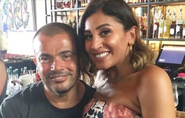 شجار بين عمرو دياب وحبيبته دينا الشربيني watanserb.com