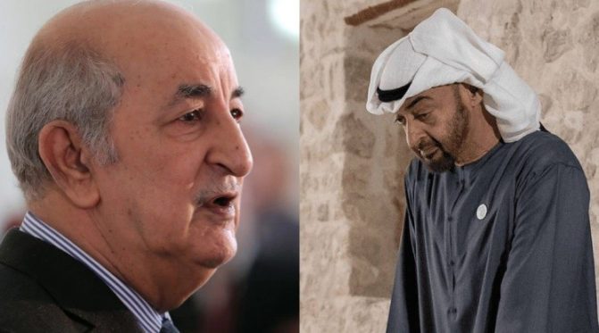 كواليس انقلاب الإمارات على الجزائر وتفاصيل رسالة سرية وصلت جهاز المخابرات من محمد بن زايد محمد بن زايد - عبدالمجيد تبون watanserb.com