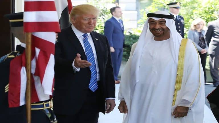 محمد بن زايد ودونالد ترامب watanserb.com