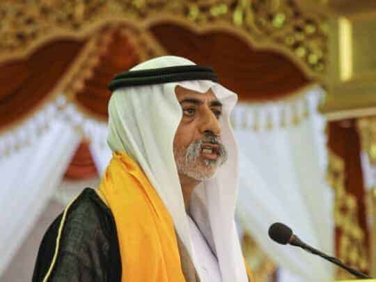 وزير التسامح الإماراتي نهيان بن مبارك آل نهيان المتهم باغتصاب بريطانية
