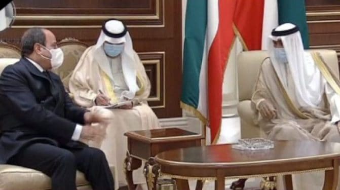 السيسي وأمير الكويت watanserb.com