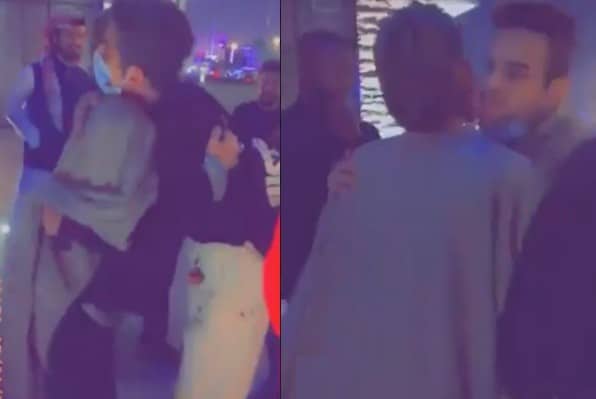 “بوس وأحضان حارّة مع شبان” .. شمس الكويتية تستفزّ السعوديين وتغضبهم بفيديو جديد! شمس الكويتية تحتضن وتقبل شباناً سعوديين watanserb.com