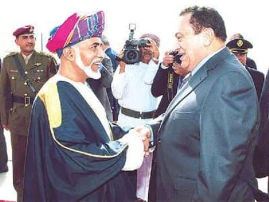 قابوس بن سعيد وحسني مبارك watanserb.com