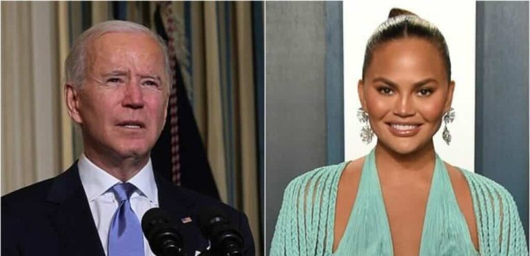 عارضة الأزياء الأمريكية كريس تيغن وبايدن watanserb.com