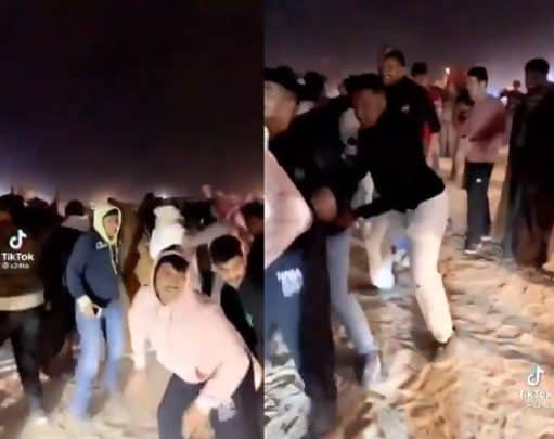 حفل رقص نظمه شبان كويتيون في منطقة عامة بمناسبة رأس السنة watanserb.com