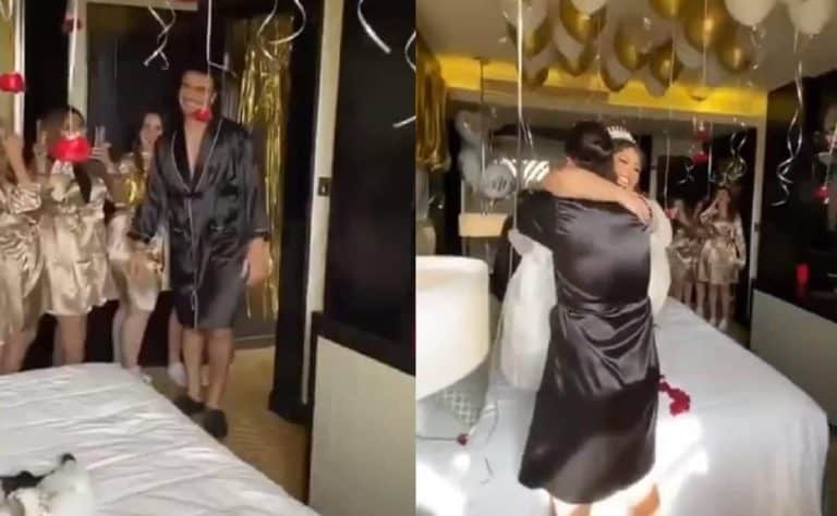 زفاف غريب في مصر بحضور صديقات العروس watanserb.com